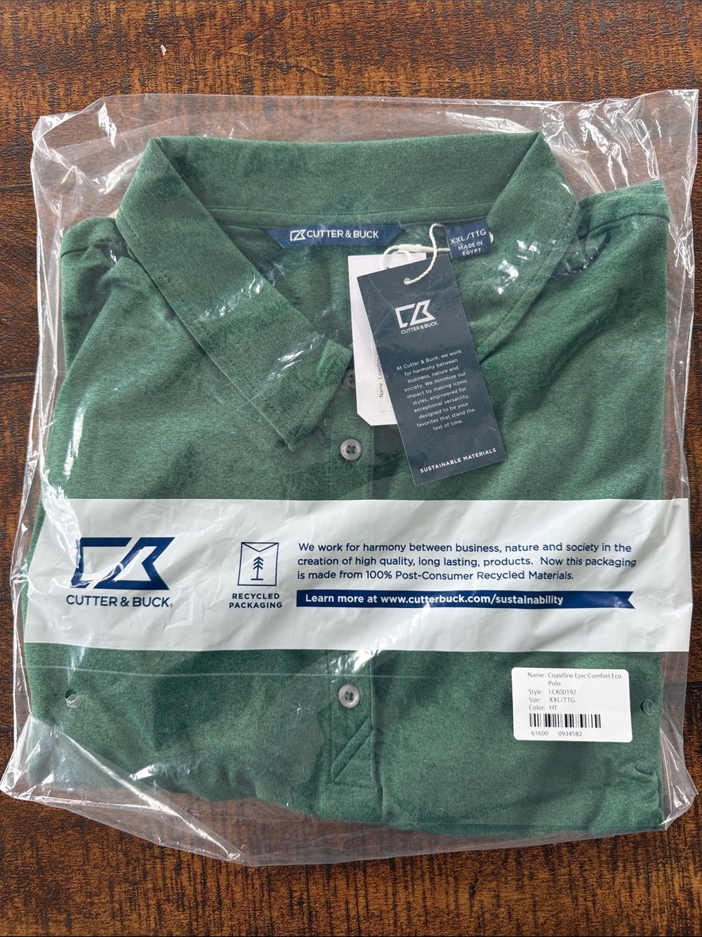 Cutter & Buck Women’s Dark Green Button-Down Polo - Picture 3 of 4